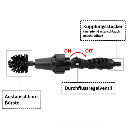 Wasserdruck-Reinigungsbürste